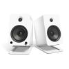 kanto s6w angled desktop speaker stands for large speakers pair, white kanto s6w angled desktop speaker stands for large speakers pair, white