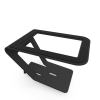 kanto se4 elevated desktop speaker stands for midsize speakers pair, black