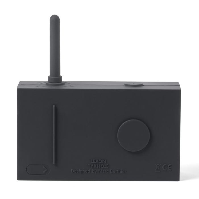 lexon thykho 3 fm radio & bluetooth speaker grey
