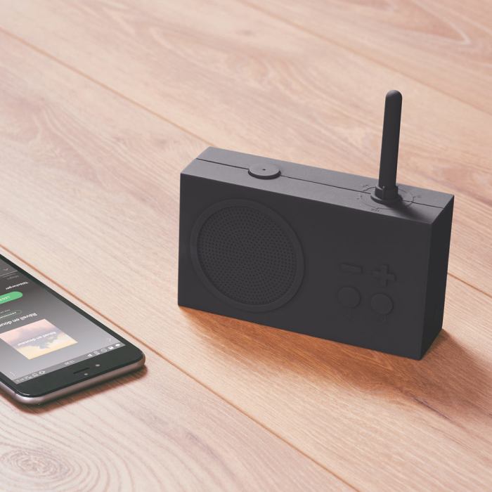 lexon thykho 3 fm radio & bluetooth speaker black lexon thykho 3 fm radio & bluetooth speaker black