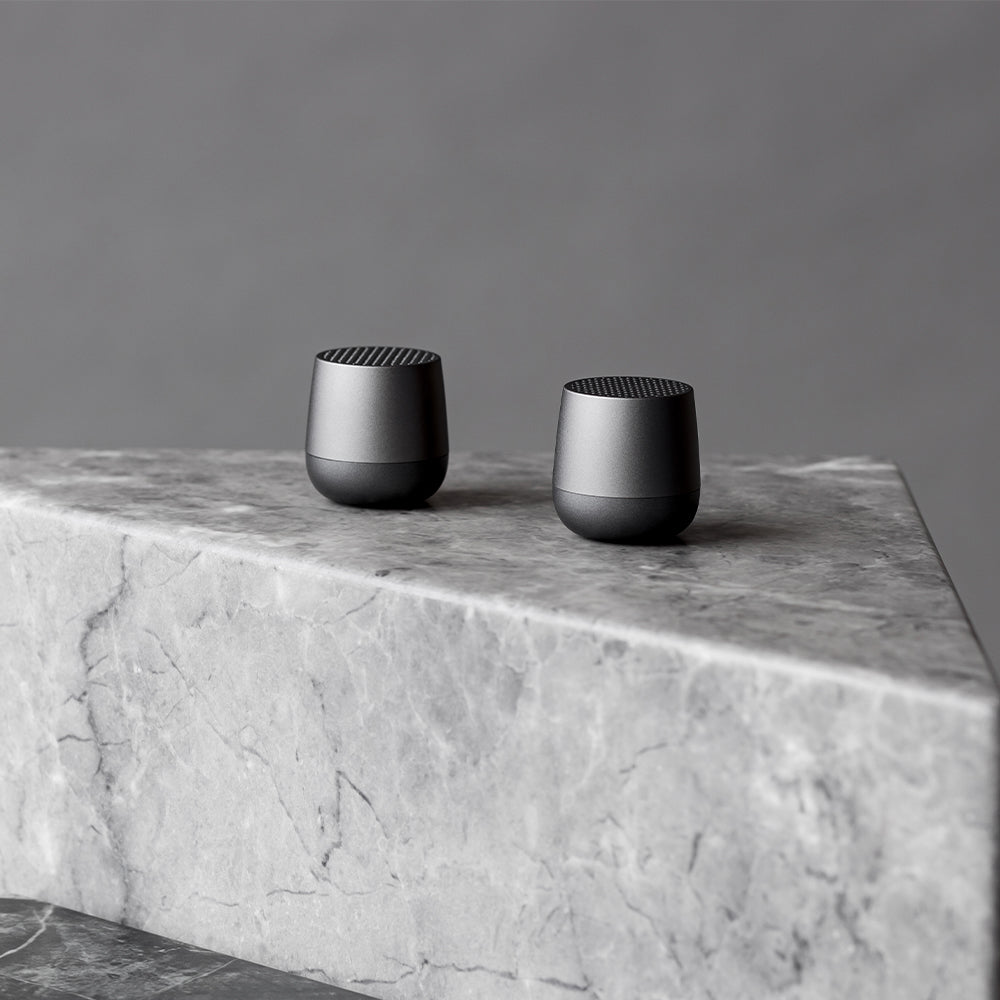 lexon mino+ mini bluetooth speaker gunmetal lexon mino+ mini bluetooth speaker gunmetal