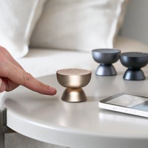 lexon tamo infinitely pairable bluetooth speaker gold