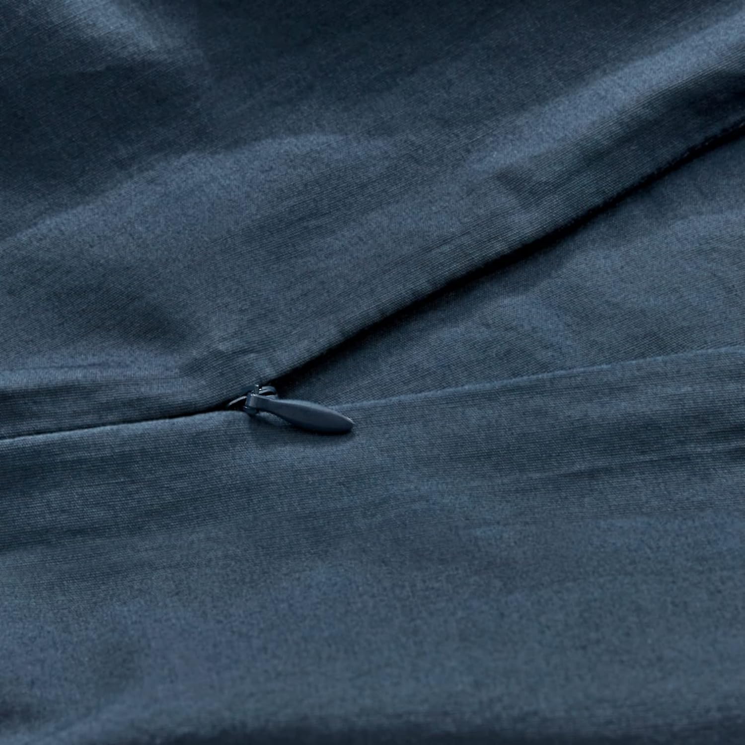 100% cotton vintage washed bed quilt cover set dark indigo super king size
