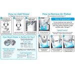 mediflow adjustable waterbase water neck pain reduction standard pillow