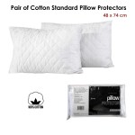 artex pair of cotton standard pillow protectors artex pair of cotton standard pillow protectors