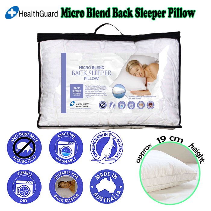 easyrest micro blend back sleeper pillow easyrest micro blend back sleeper pillow