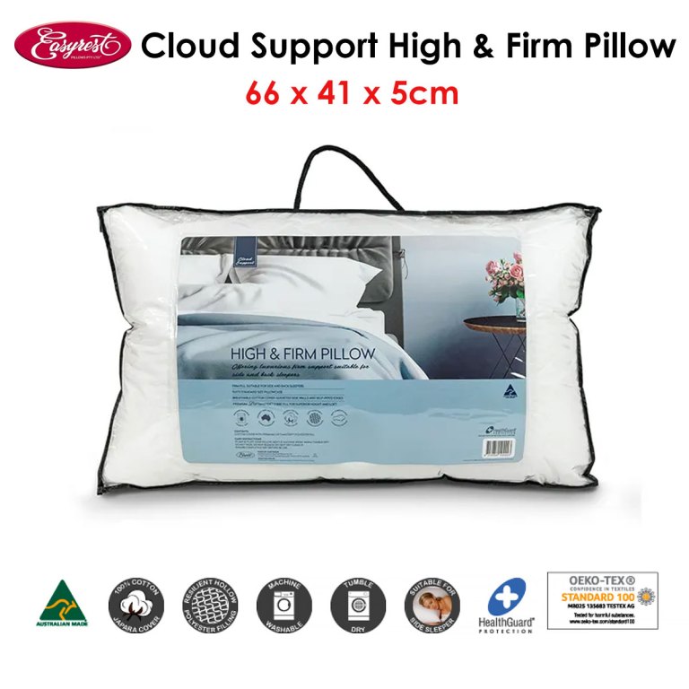 easyrest cloud support high & firm pillow 66 x 41 x 5 cm easyrest cloud support high & firm pillow 66 x 41 x 5 cm