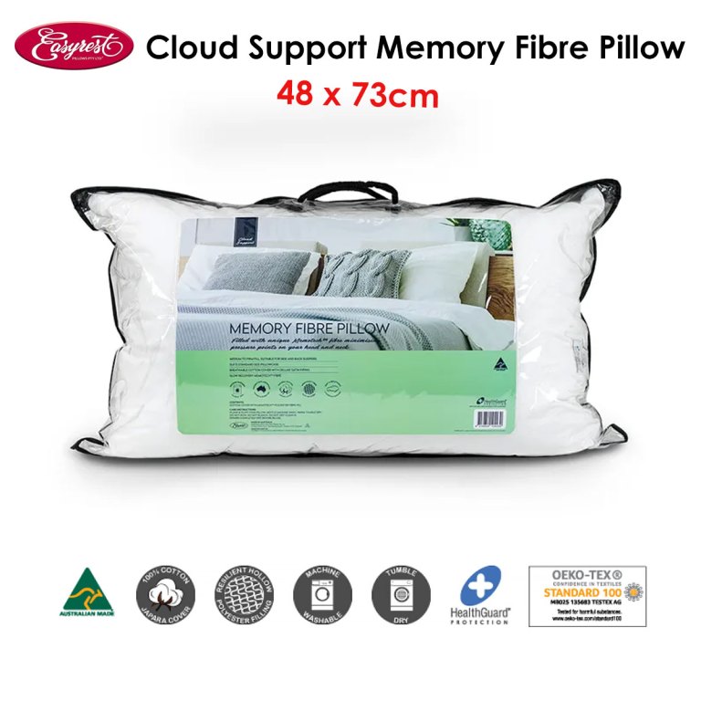 easyrest cloud support memory fibre pillow 48 x 73 cm easyrest cloud support memory fibre pillow 48 x 73 cm