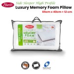 easyrest side sleeper high profile luxury memory foam pillow 65 x 40 + 12cm bonus removable cover easyrest side sleeper high profile luxury memory foam pillow 65 x 40 + 12cm bonus removable cover