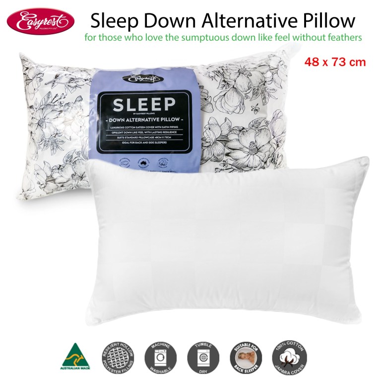 easyrest sleep down alternative standard pillow suits back sleeper easyrest sleep down alternative standard pillow suits back sleeper
