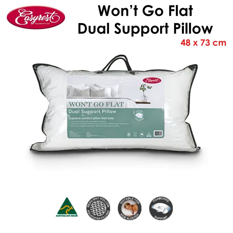 easyrest won't go flat dual support standard pillow 48 x 73 cm easyrest won't go flat dual support standard pillow 48 x 73 cm