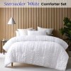 accessorize seersucker white 3 piece polyester comforter set king accessorize seersucker white 3 piece polyester comforter set king