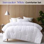 accessorize seersucker white 3 piece polyester comforter set king accessorize seersucker white 3 piece polyester comforter set king