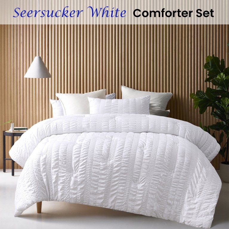 accessorize seersucker white 3 piece polyester comforter set king accessorize seersucker white 3 piece polyester comforter set king