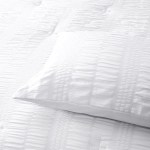 accessorize seersucker white 3 piece polyester comforter set king accessorize seersucker white 3 piece polyester comforter set king