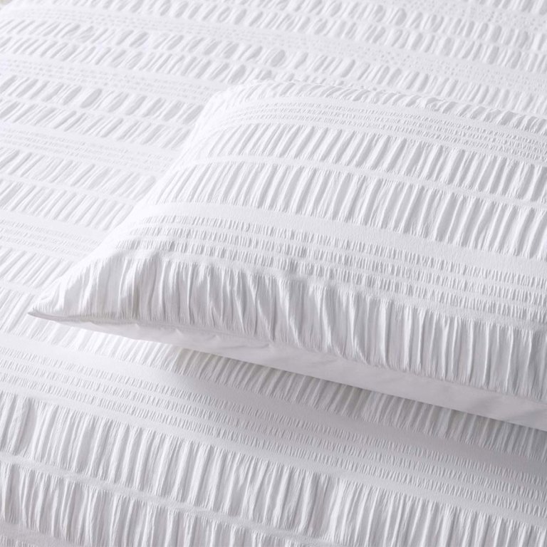 accessorize seersucker white quilt cover set single accessorize seersucker white quilt cover set single