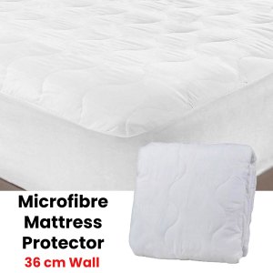 essentially home living microfibre quilted fitted mattress protector single essentially home living microfibre quilted fitted mattress protector single