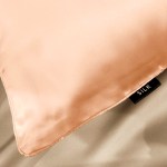 ardor mulberry silk standard pillowcase peach spritz