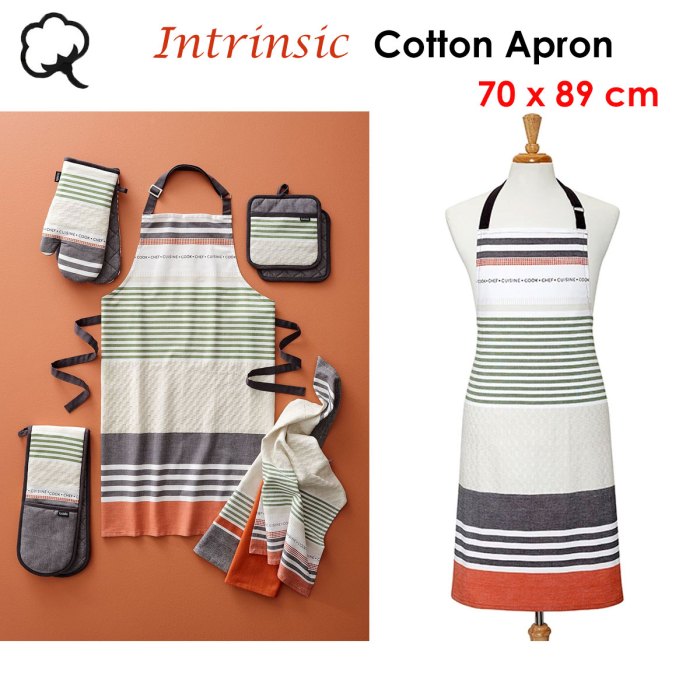 ladelle intrinsic cotton apron 70 x 89 cm ladelle intrinsic cotton apron 70 x 89 cm