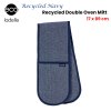 ladelle eco recycled navy double oven mitt 17 x 89 cm ladelle eco recycled navy double oven mitt 17 x 89 cm