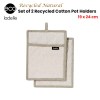 ladelle eco recycled natural set of 2 pot holders 19 x 24 cm