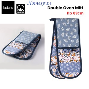 ladelle homespun double oven mitt 17 x 89 cm