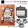 ladelle intrinsic grey set of 2 pot holders 21 x 21 cm