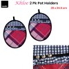 ladelle khloe multi set of 2 pot holders 20 x 24.5 cm ladelle khloe multi set of 2 pot holders 20 x 24.5 cm