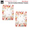 ashdene set of 2 springtime soiree cotton kitchen tea towels 50 x 70 cm ashdene set of 2 springtime soiree cotton kitchen tea towels 50 x 70 cm