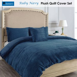alastairs ruby navy quilt cover set double alastairs ruby navy quilt cover set double