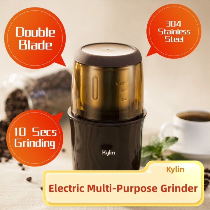 kylin electric multi purpose coffee & spice & nut grinder au k6210 kylin electric multi purpose coffee & spice & nut grinder au k6210
