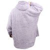 oversized soft pullover plain hoodie warm fleece blanket plush winter sweatshirt, blue tie dye, adult