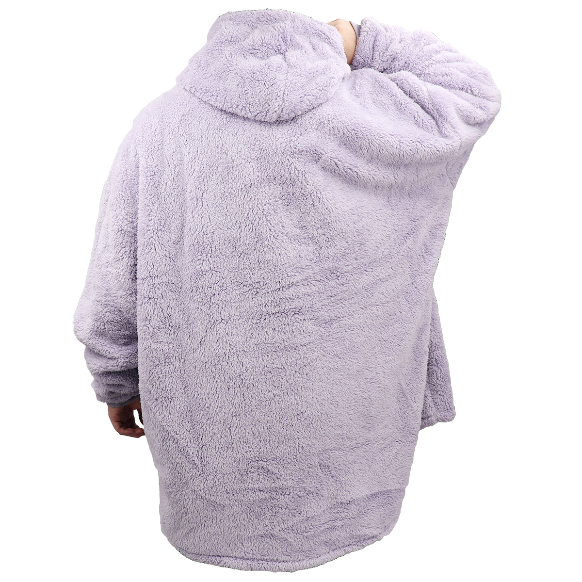 oversized soft pullover plain hoodie warm fleece blanket plush winter sweatshirt, christmas bunny, adult