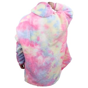 oversized soft pullover plain hoodie warm fleece blanket plush winter sweatshirt, cow spots, adult