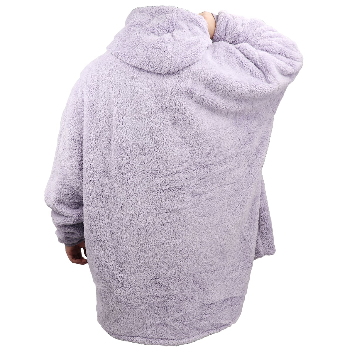 oversized soft pullover plain hoodie warm fleece blanket plush winter sweatshirt, cow spots, adult
