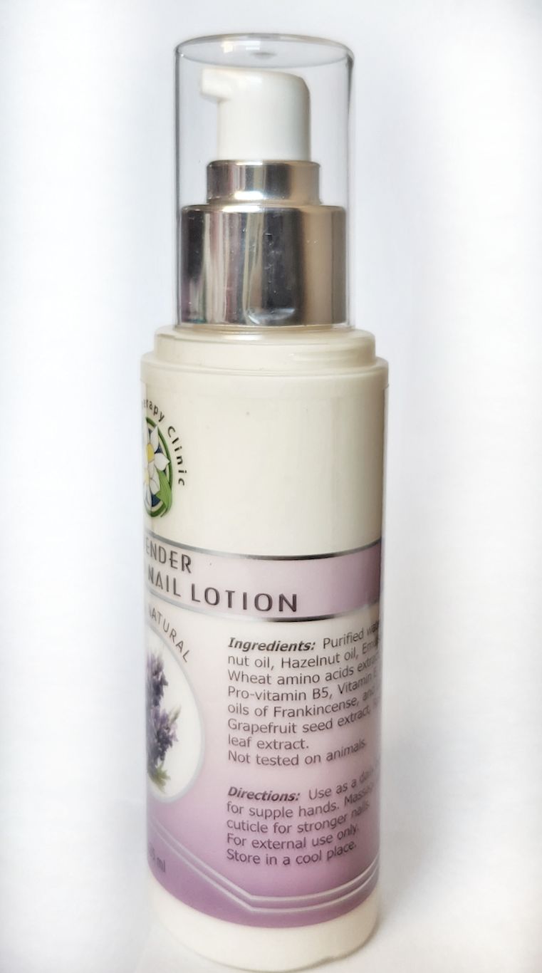 aromatherapy clinic lavender hand and nail lotion