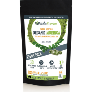 refill bag organic moringa leaf capsules 180 vegan capsules refill bag organic moringa leaf capsules 180 vegan capsules