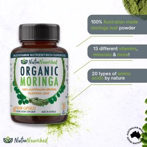 organic pure moringa leaf capsules , 60 vegan capsules organic pure moringa leaf capsules , 60 vegan capsules