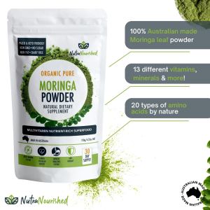 organic pure moringa leaf powder 120g