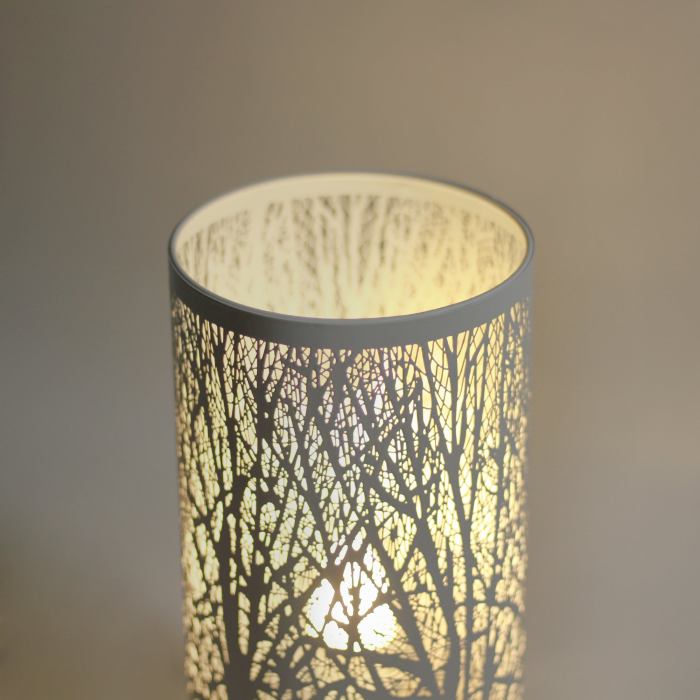 white forest table lamp
