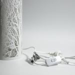 white forest table lamp