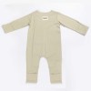 ponchik babies + kids magnetic bamboo body suit pistachio 12 18m