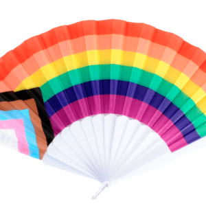 1x rainbow gay pride fabric cooling fan lgbtq