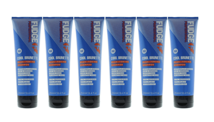 6x fudge 250ml blue toning shampoo erases red & orange from cool brunette hair 6x fudge 250ml blue toning shampoo erases red & orange from cool brunette hair