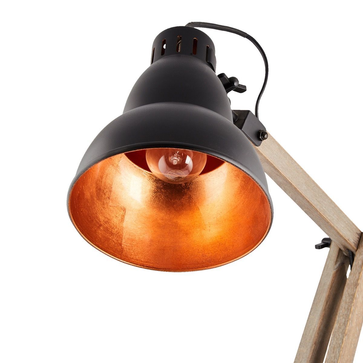 faroe scandi modern natural wooden table lamp rustic retro designer light