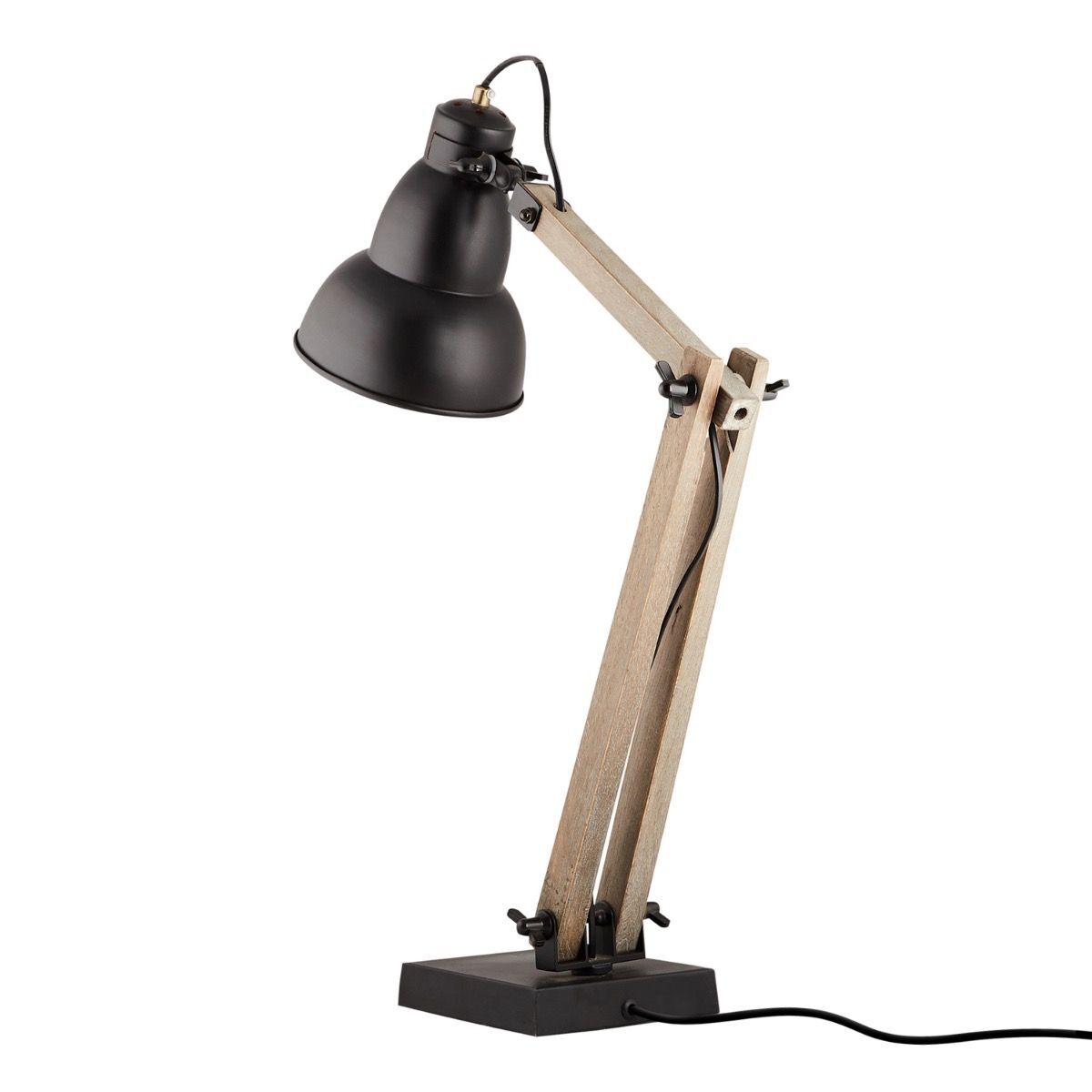faroe scandi modern natural wooden table lamp rustic retro designer light