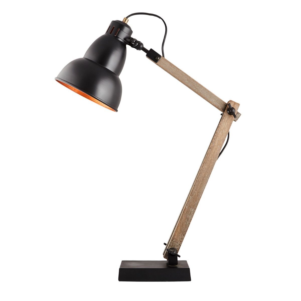 faroe scandi modern natural wooden table lamp rustic retro designer light
