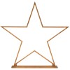 2x large bamboo star w/ led strip table lamp light modern minimalist decor natural