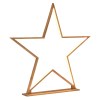 2x large bamboo star w/ led strip table lamp light modern minimalist decor natural