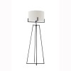 modern dimmable floor lamp + table desk lamp w/ linen shade scandi matte black modern dimmable floor lamp + table desk lamp w/ linen shade scandi matte black
